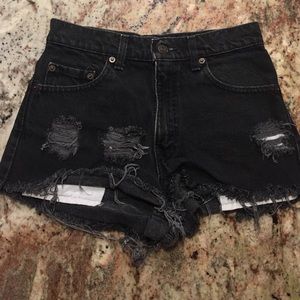 Levi high waisted shorts!