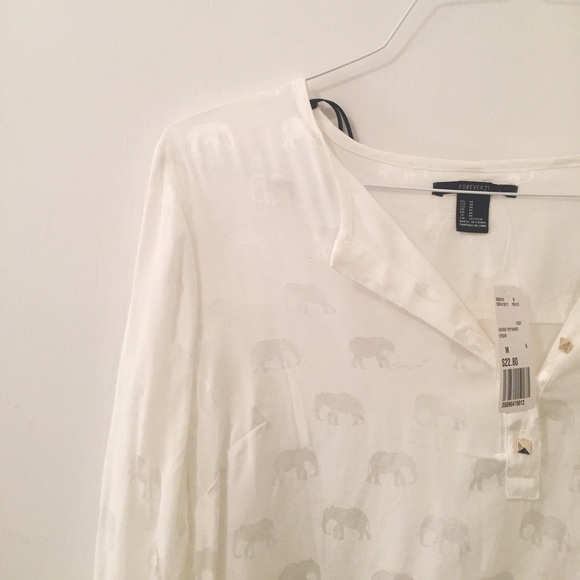 Forever 21 Tops - F21 Elephant Blouse