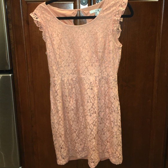 Light pink lace dress