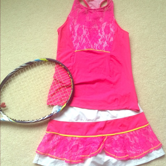 Lucky in Love tennis outfit.