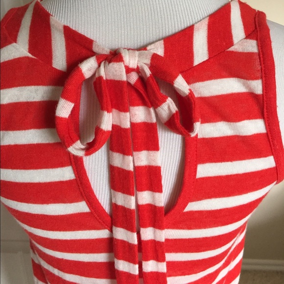 H&M stripe tank with bow tie back - Picture 2 of 2