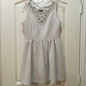Embellished Dress with Bow back