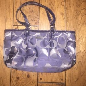 Navy blue Coach purse