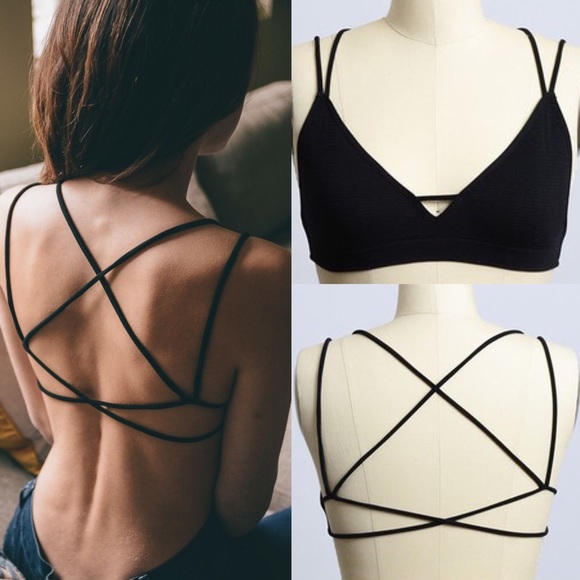 🆕AVERIE Cross Back Bralette - SILVER GREY - Picture 3 of 4