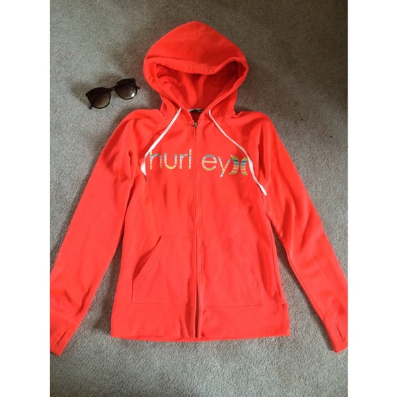 🚫SOLD Hurley Neon Orange Jacket