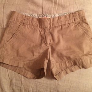 J. Crew Chino 3" Shorts Tan