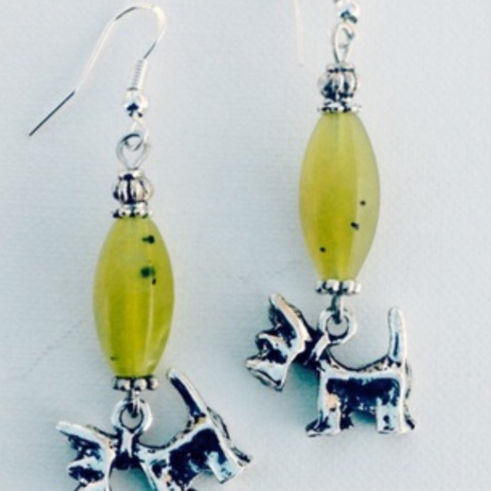 ✅🌹Scottie Little Pups Dangling Earrings.