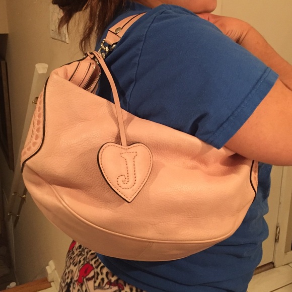 Light pink leather Juicy Couture purse