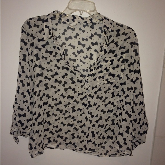 Bow tie Chiffon Blouse