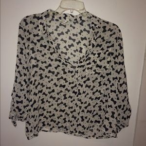 Bow tie Chiffon Blouse
