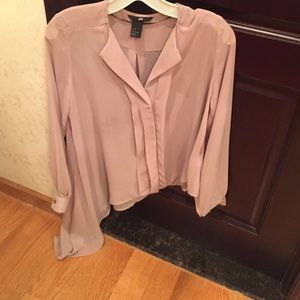 Flowy  blouse in blush color