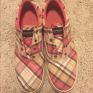 Plaid Sperrys