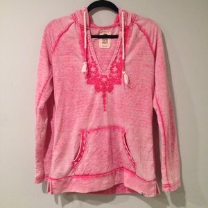 Soft wash pink hoodie