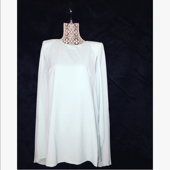 Mint cape dress