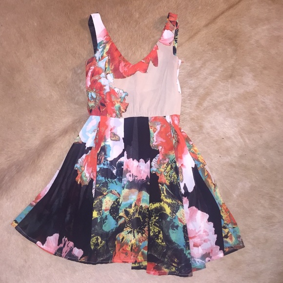 Fit and flare floral dress