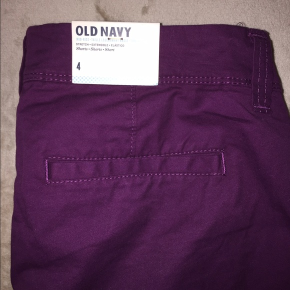 NWT Old Navy Plum Shorts - Picture 2 of 3