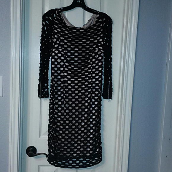 Andrew Marc full back exposed zipper dress