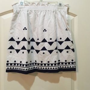 J. Crew skirt with geometric print