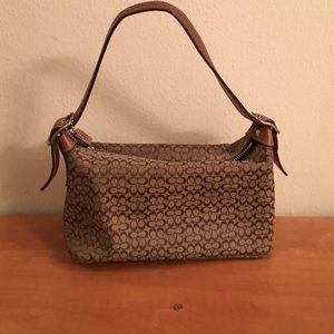 Brown small date night Coach purse