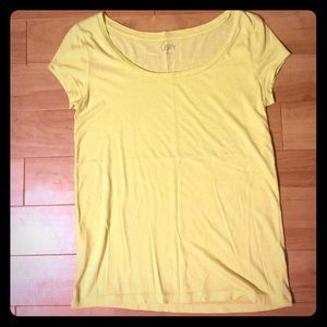 Small yellow Ann Taylor Loft tee