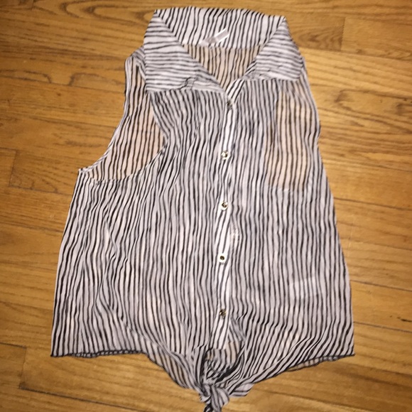 Black and white striped shirt