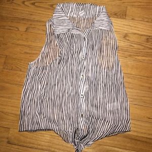 Black and white striped shirt