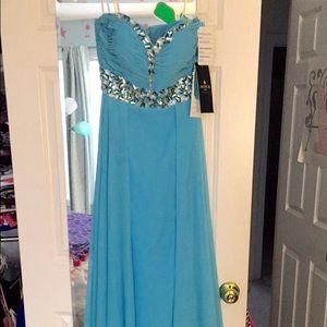 Alyce Light blue prom dress