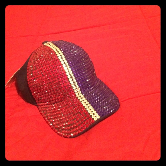 Bedazzle Red White & Blue Cap - Picture 1 of 2