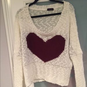 LF chunky heart sweater