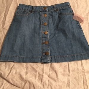Contemporary Denim Mini Skirt