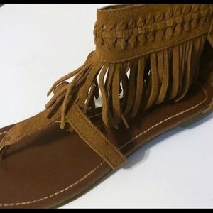 Minnetonka Fringe Sandals
