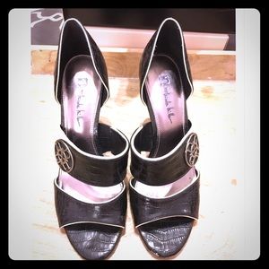 Nicole Miller Black & White Heels