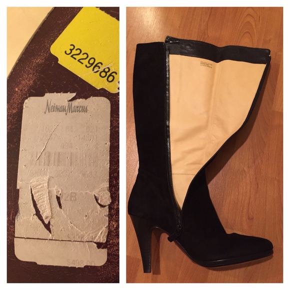 NWT Black Cole Haan Heeled Boots - Picture 4 of 4