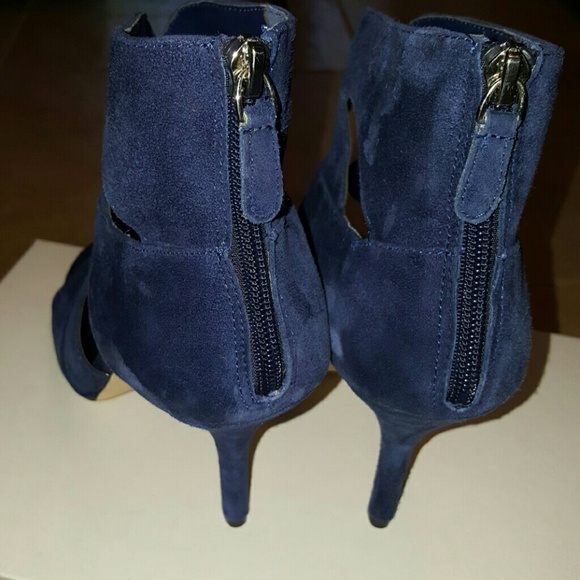 Suede Caged Heels - Picture 3 of 4