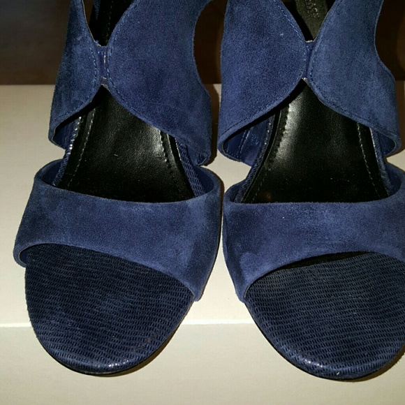 Suede Caged Heels - Picture 4 of 4