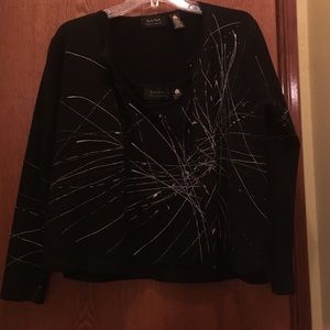 Black and Silver Cardigan