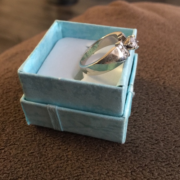 SOLD-Robbins Brother Engagement Ring/White Gold - Picture 2 of 4