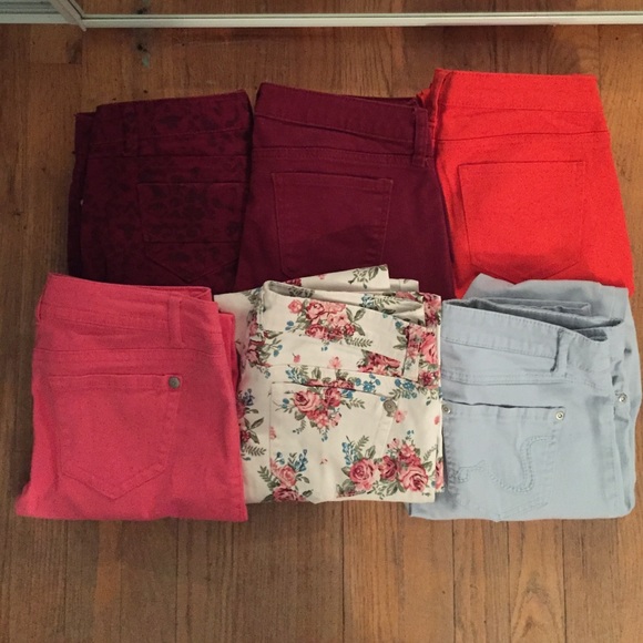 Patterned & Colored Skinny Jeans Bundle