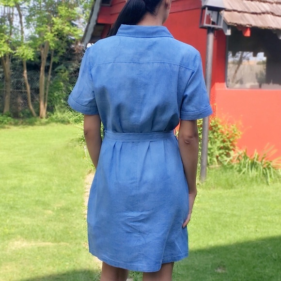 Denim button up dress - Picture 3 of 3