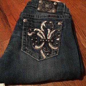 Size 30 Miss Me boot cut Jeans!!