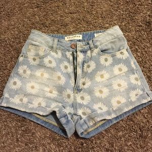 Flower print Mom shorts
