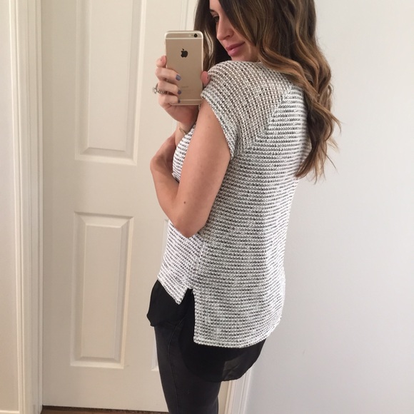 SOLD OUT • Black & Grey Blended Cute Top - Picture 2 of 4