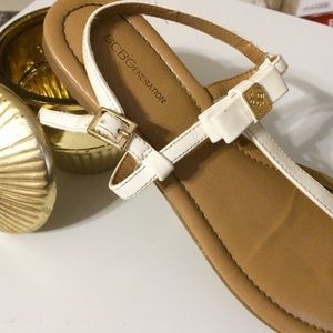 BCBG Bow Sandals