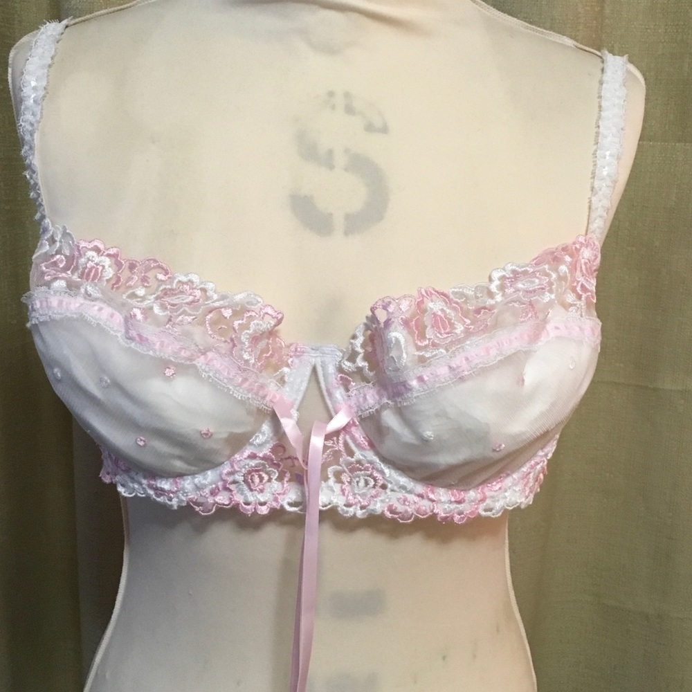 Jezebel New Bra in Pink And White