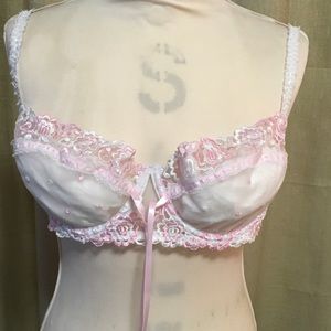 Jezebel New Bra in Pink And White