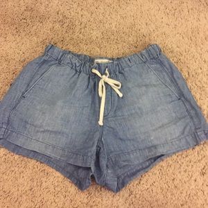 Chambray Shorts