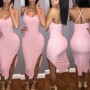 LIGANA Boutique Midi Body-con Dress "PINKY"