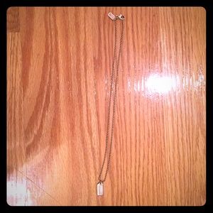 Coach tag necklace