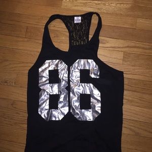 Black cotton pullover soft tank top