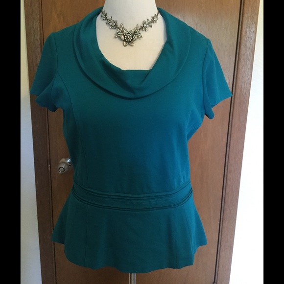 Beautiful Teal Colored Peplum Top